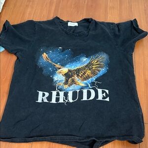Vintage Rhude Navy Tee with Eagle Design